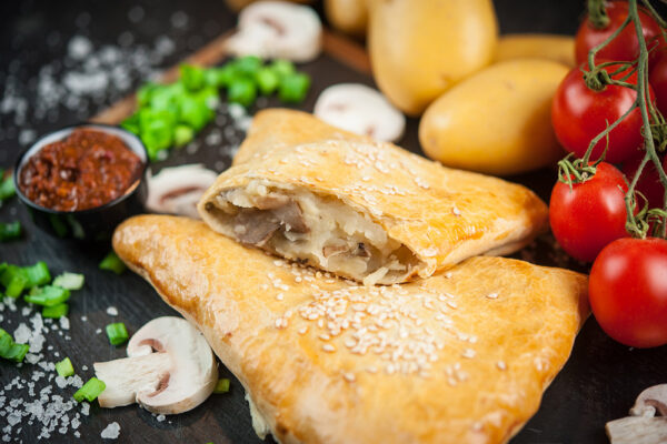 Samsa with Potatoes and Mushrooms